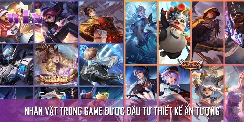 Nhân vật trong game được đầu tư thiết kế ấn tượng Nhân vật trong game được đầu tư thiết kế ấn tượng