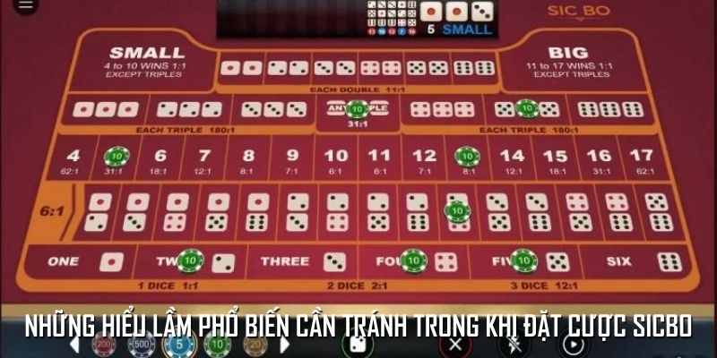 Những sai lầm của cược thủ khi chơi Sicbo Những sai lầm của cược thủ khi chơi Sicbo