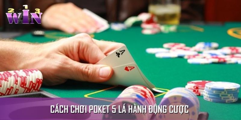 Các hành động thực hiện khi chơi Poker 5 lá Các hành động thực hiện khi chơi Poker 5 lá